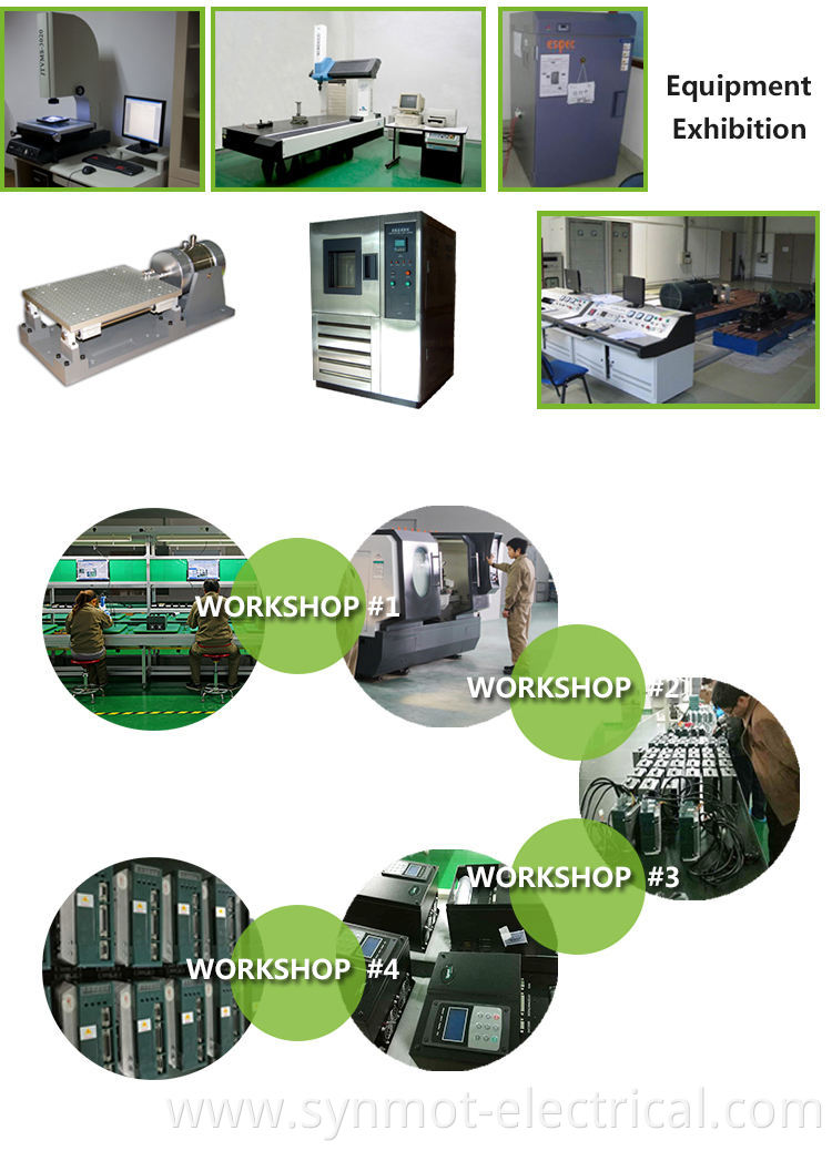 Synmot Digital 45kW AC servo drive with automatic parameter tuning function inside